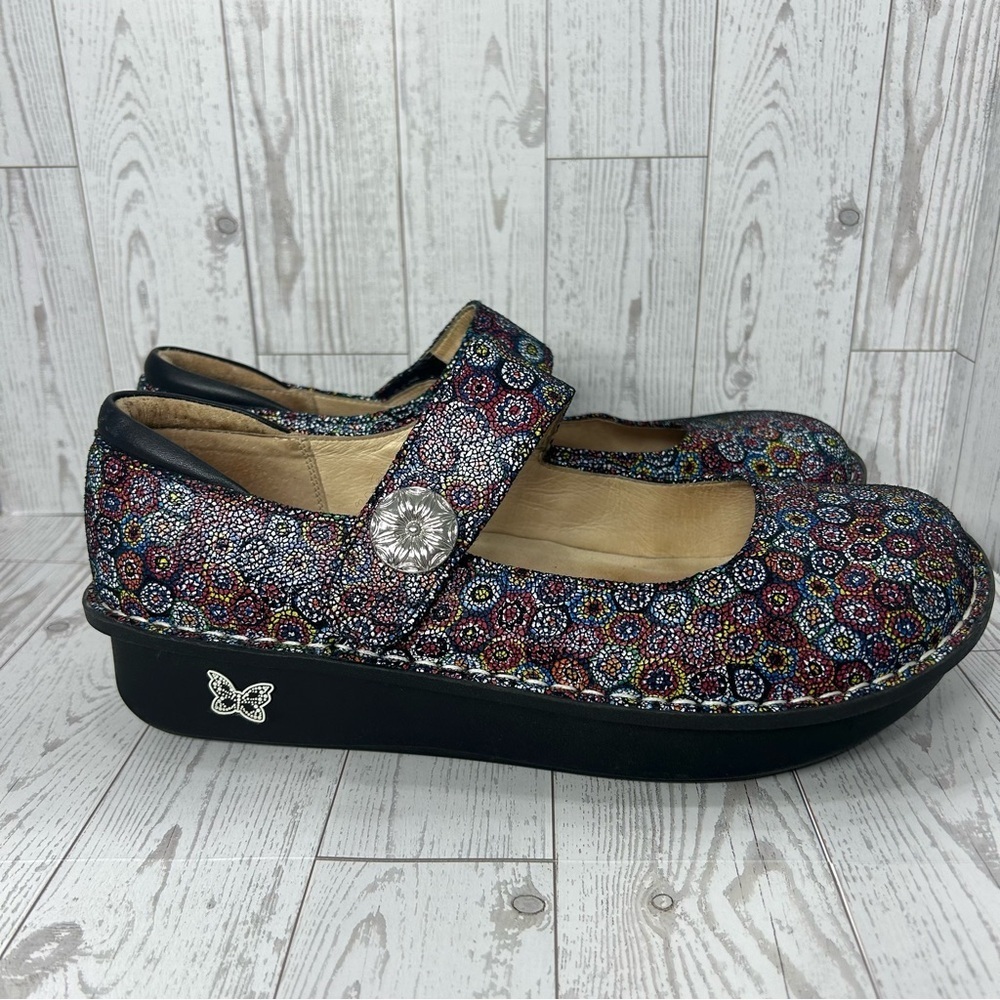 Alegria Paloma Wallflower US Size 11.5/12 (EU Size 42) Mary Jane Type Shoes - Picture 3 of 14